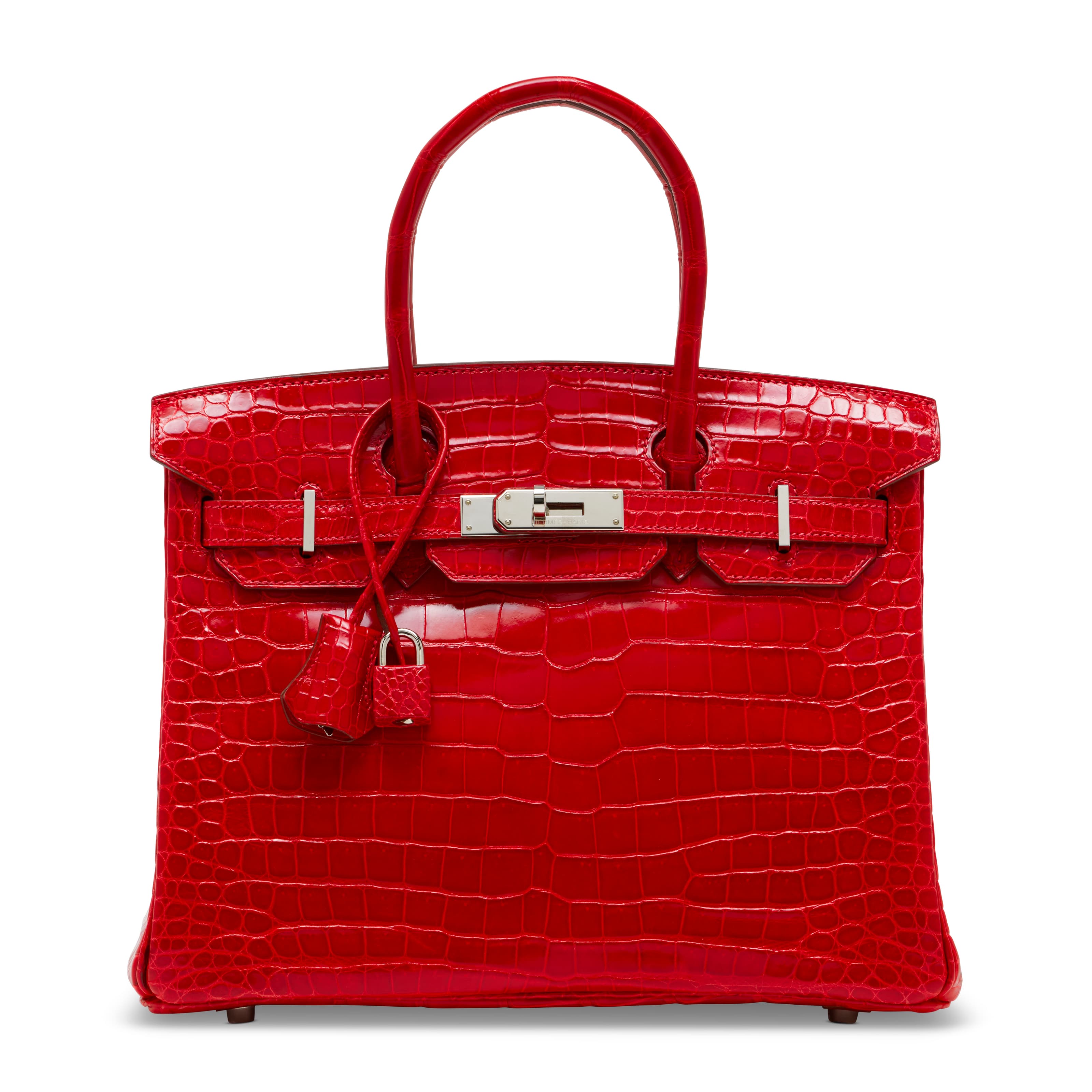 A SHINY BRAISE POROSUS CROCODILE BIRKIN 30 WITH PALLADIUM HARDWARE HERMES, 2007