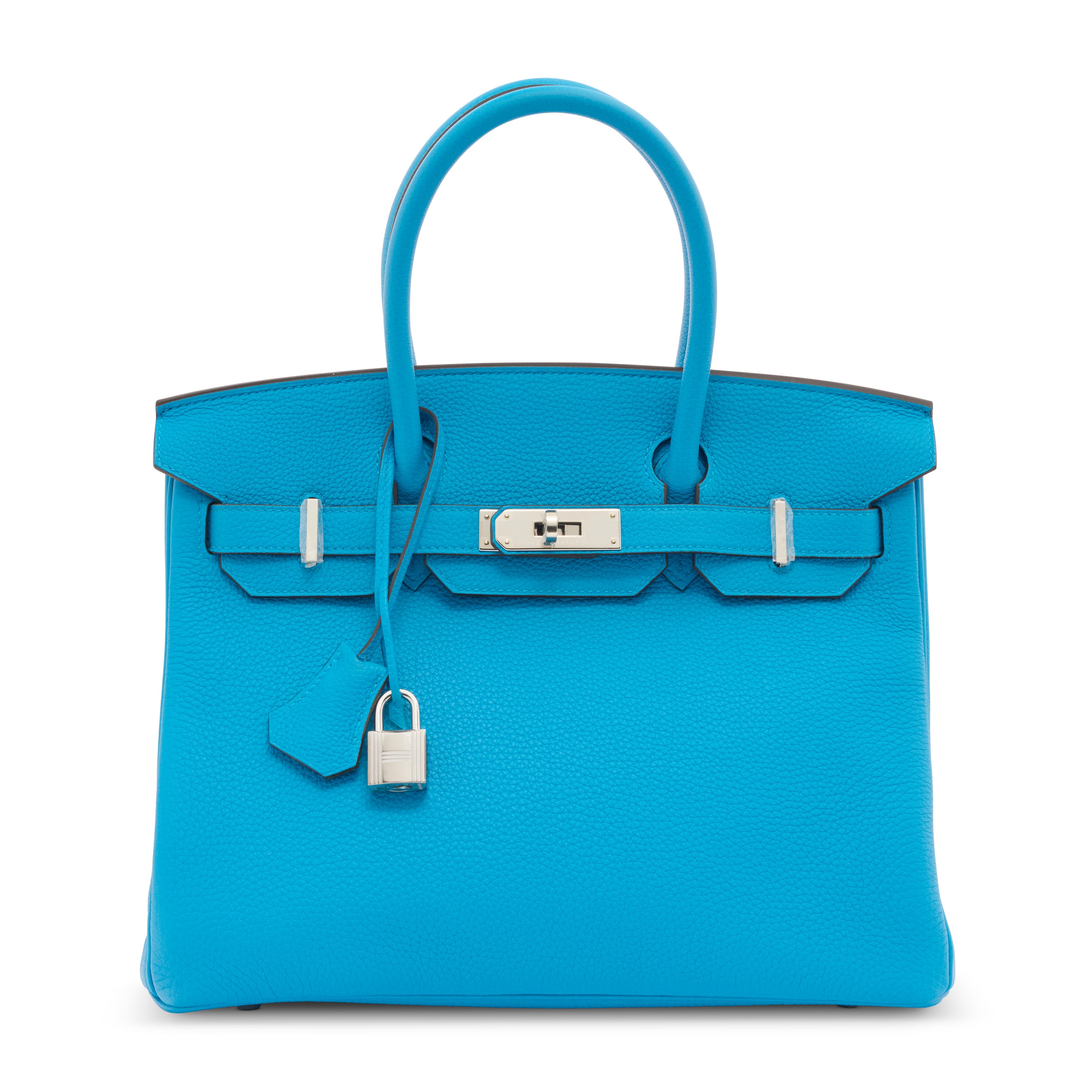 A LIMITED EDITION BLEU ZANZIBAR & MALACHITE TOGO LEATHER VERSO BIRKIN 30 WITH PALLADIUM HARDWARE HERMES, 2017