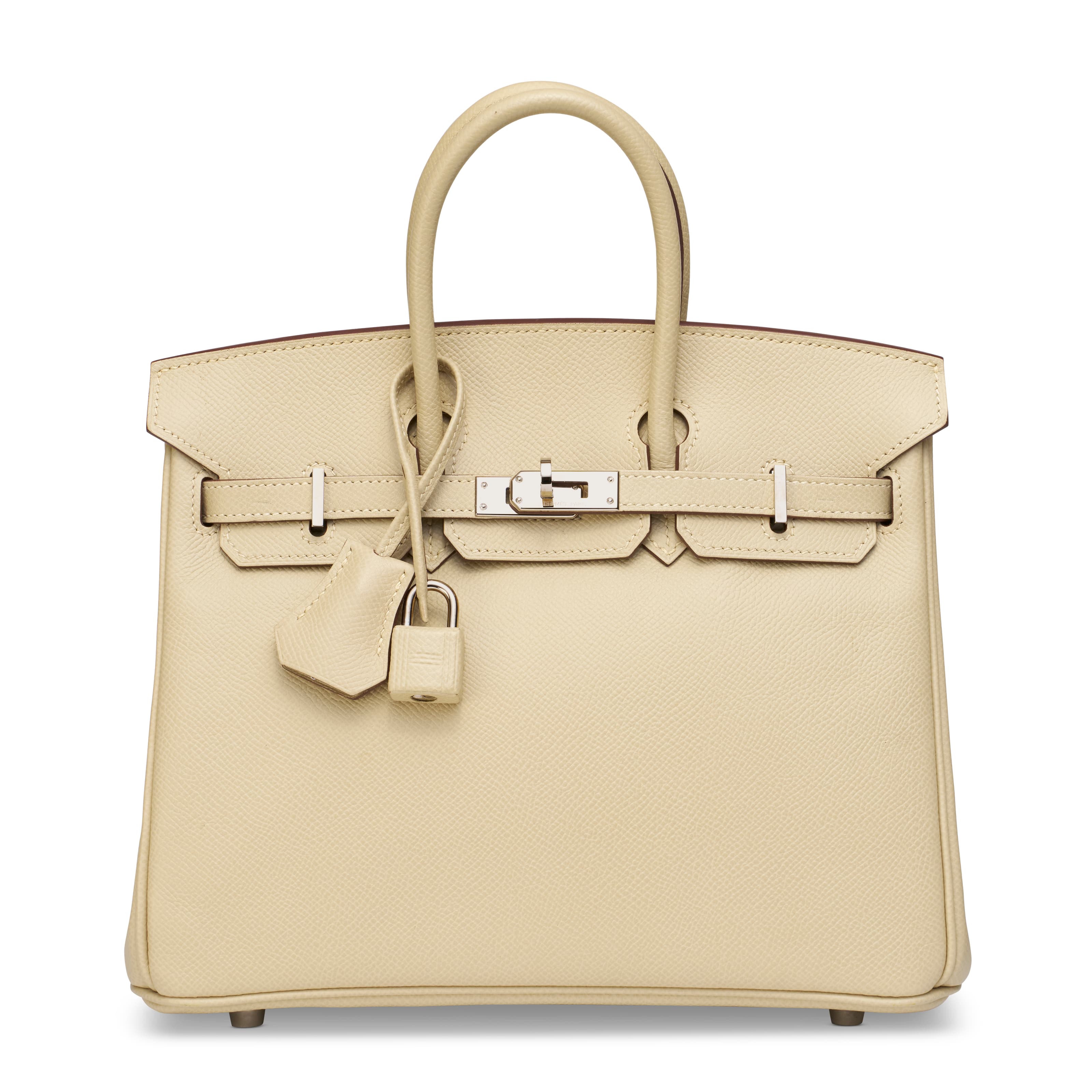 A PARCHEMIN EPSOM LEATHER BIRKIN 25 WITH PALLADIUM HARDWARE HERMES, 2009