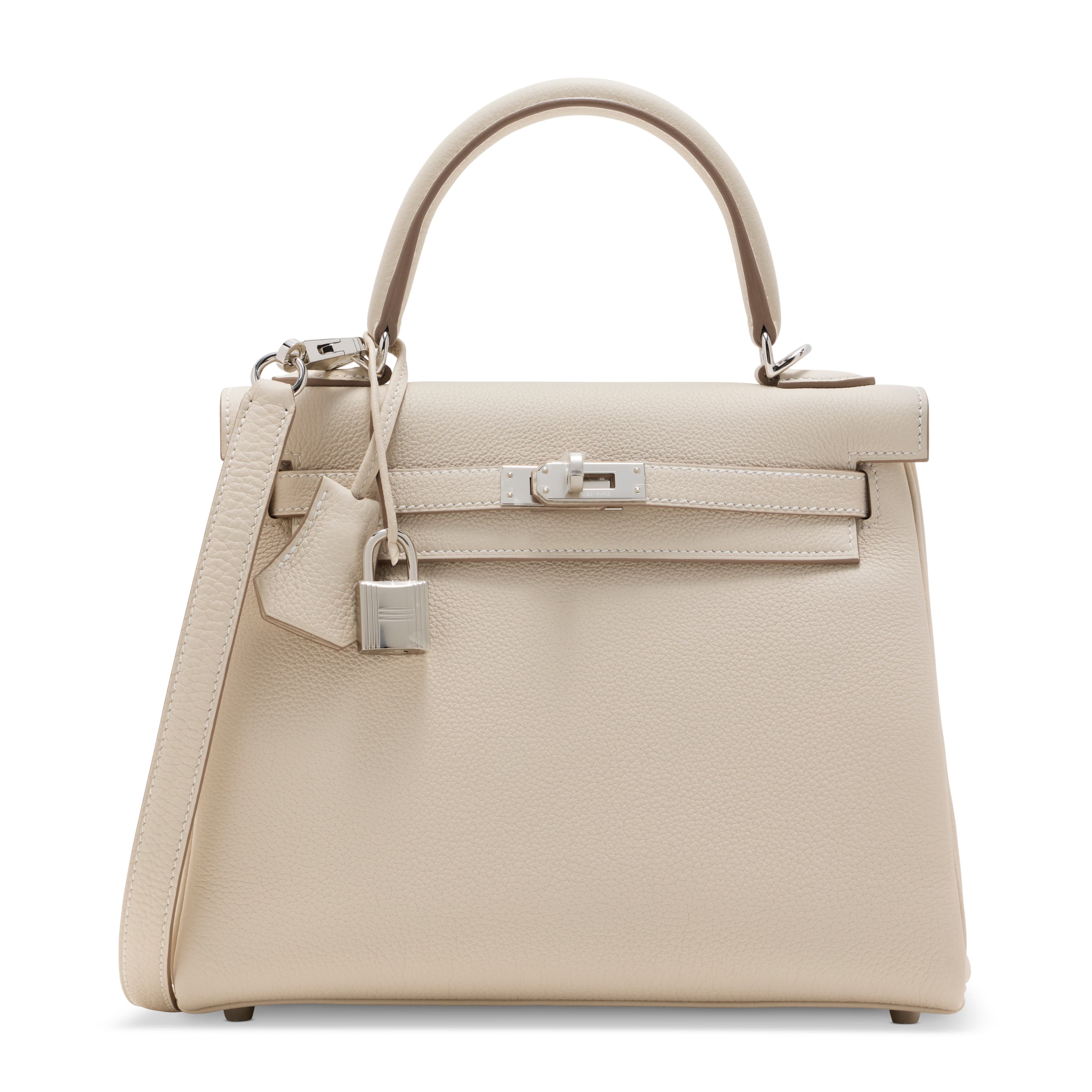 A CRAIE TOGO LEATHER RETOURNE KELLY 25 WITH PALLADIUM HARDWARE HERMES, 2026